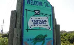 Topsail Beach welcome sign Topsail Beach welcome sign